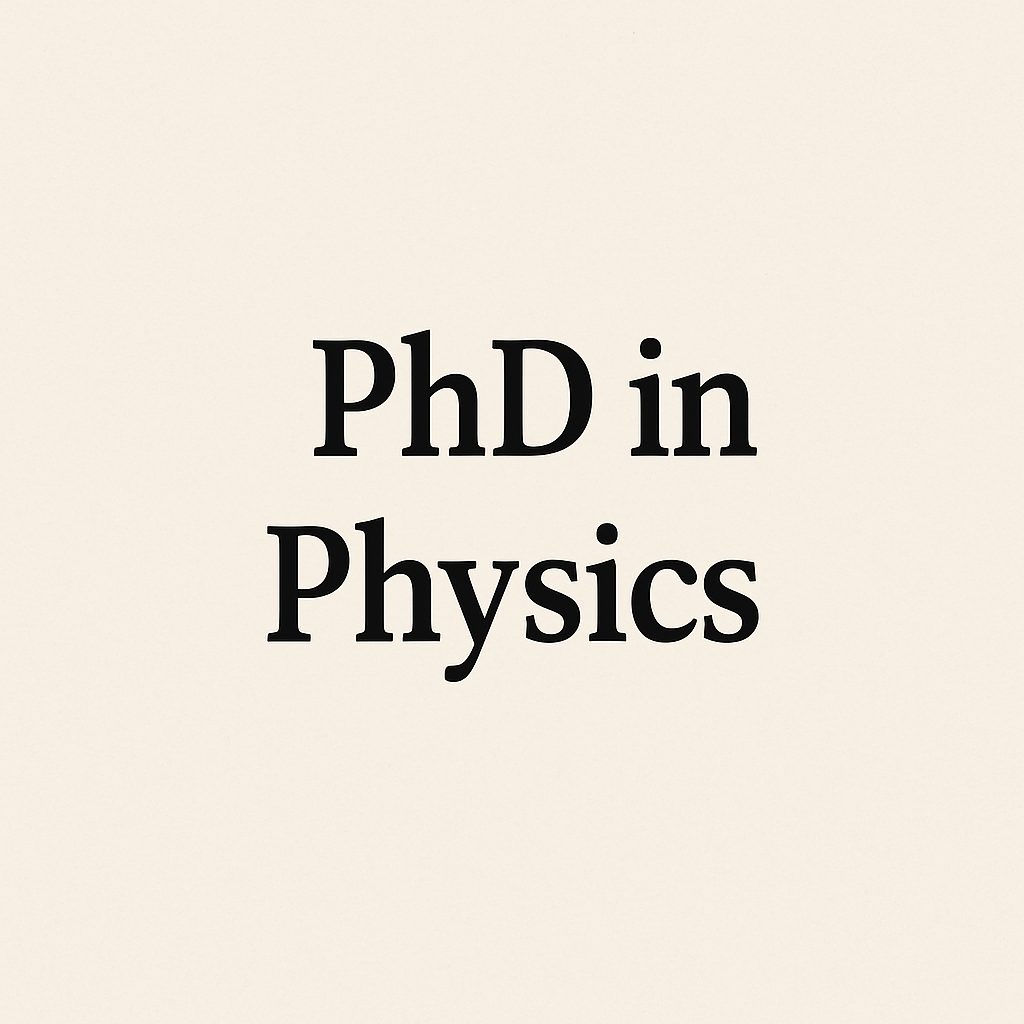PhD in Physics thumbnail