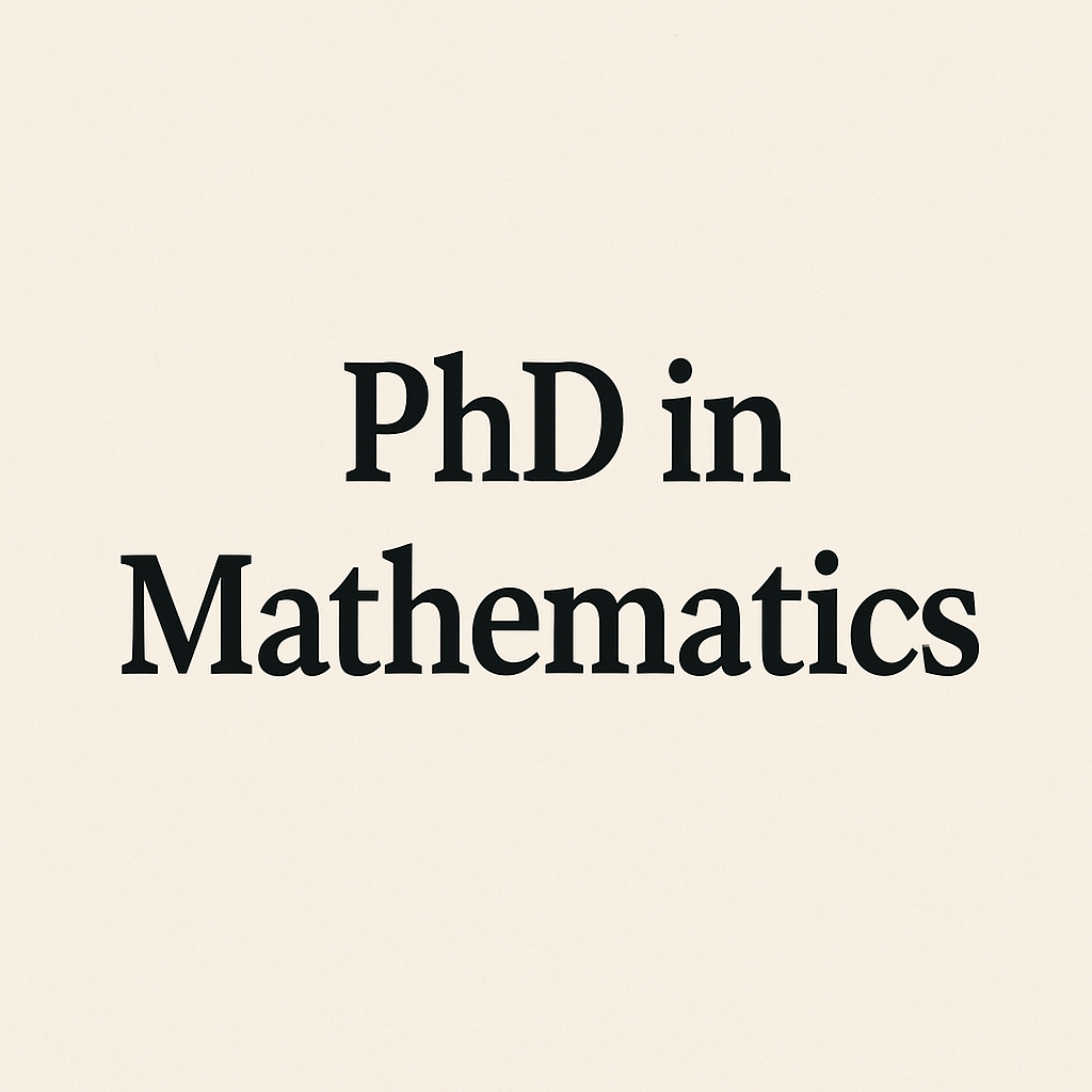 PhD in Mathematics thumbnail
